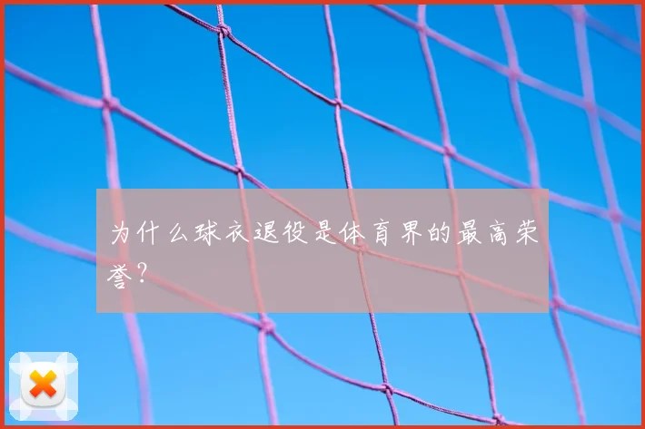 为什么球衣退役是体育界的最高荣誉？